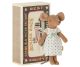 Maileg Große Schwester Maus braun mit Beige Schlafkleid in Streichholzschachtel zum sammeln und verschenken