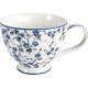 Greengate Teetasse MONICA DUSTY BLUE Blau mit kleinen blauen Blümchen Porzellan Tasse 400 ml Greengate Tee Geschirr Nr STWTECMON2806